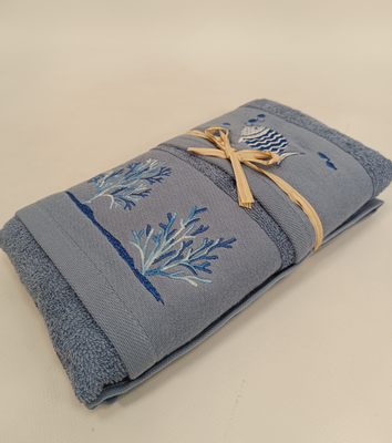 COMPLETO SPUGNA RICAMO 1+1 Tellini S.r.l. Ingrosso Abbigliamento